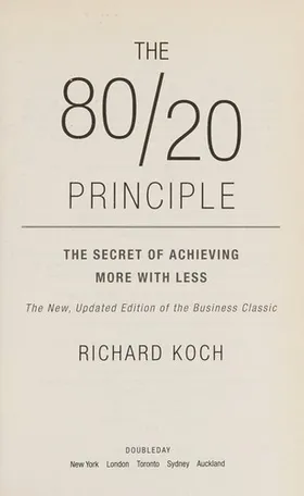 The 80/20 Principle